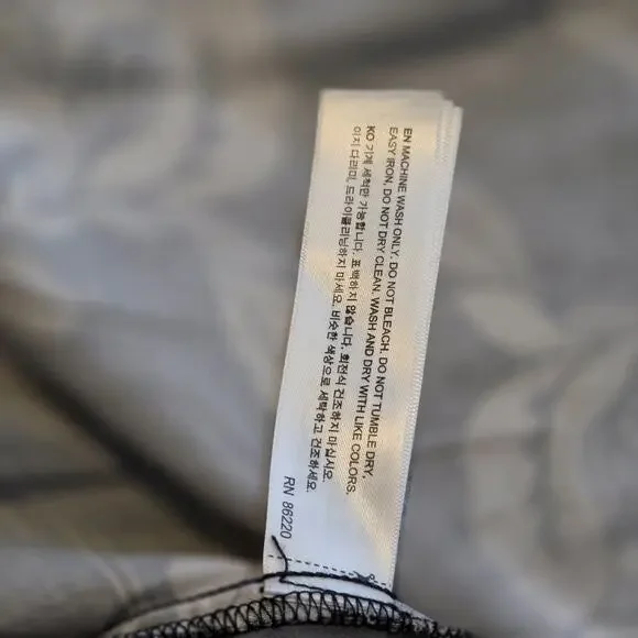 Porter & Ash Floral Bomber Jacket Black Tan Hibiscus FullZip Inner Pockets Large - Picture 11 of 14